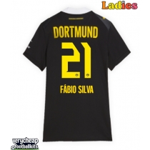 Borussia Dortmund Fabio Silva #21 Replica Away Shirt Ladies 2026-27 Short Sleeve